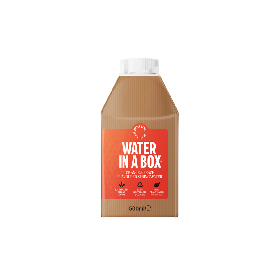 Orange & Peach Flavoured 500ml · Water In A Box